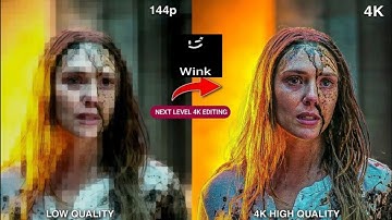 Trending 8K Quality Video Editing In Wink App | Wink App 4K Video Editing | Wink App Video Editing