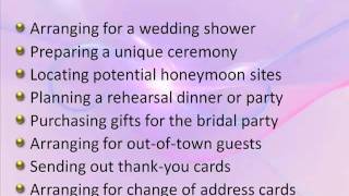 Wedding Planner Duties
