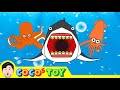If a giant octopus and a giant squid fight, who will win? 2ㅣsea animals for kidsㅣCoCosToy