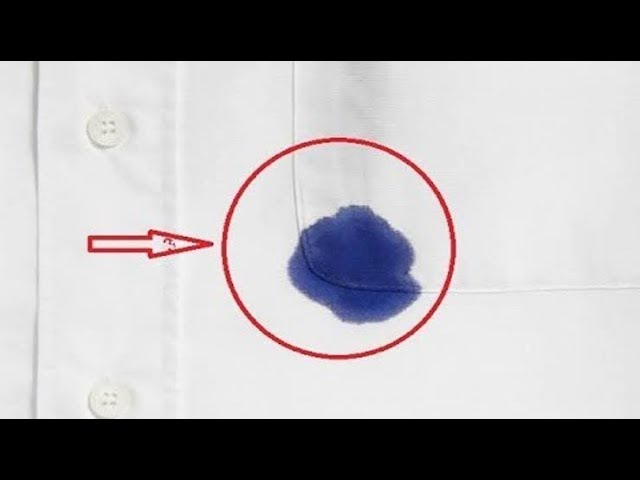 إزالة الحبر و القلم الجاف من الملابس البيضاء و الملونة طريقة ناجحة - YouTube