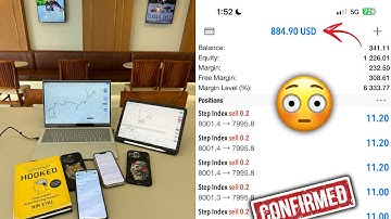 STEP INDEX STRATEGY 98% Win Rate😳‼️ $800💰made LIVE🤑🔥 LEARN THIS📈 #stepindex #tradingstrategy