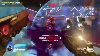 Overwatch - POTG - Reaper Quintuple Kill + 3 Ultimate shutdowns