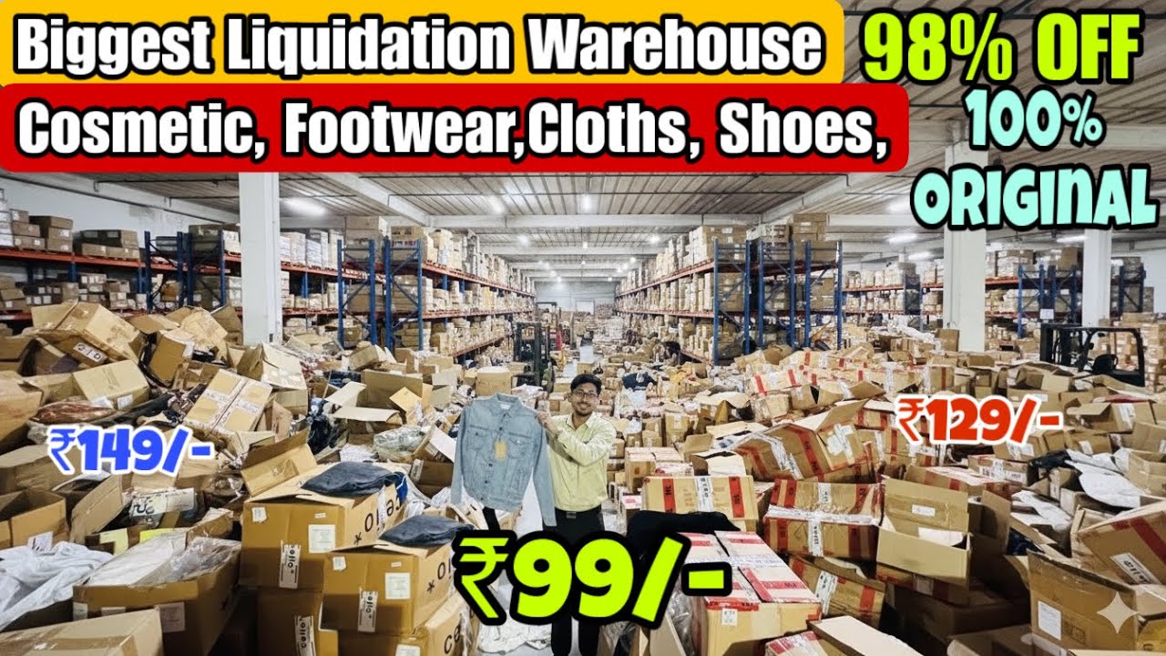 BIGGEST LIQUIDATION STOCK LOT😎 | BRANDED FACTORY PRODUCT WAREHOUSE😮 |100 % ORIGINAL
