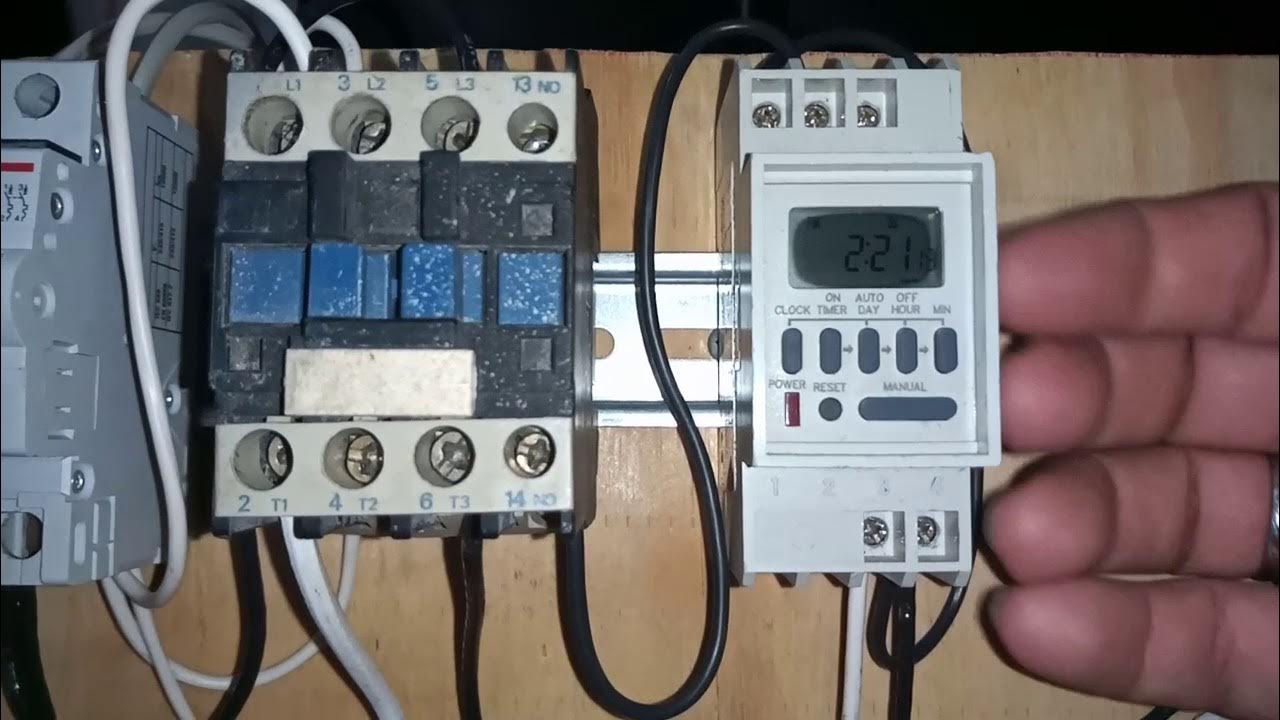 conexión de un temporizador y contactor manera más correcta YouTube