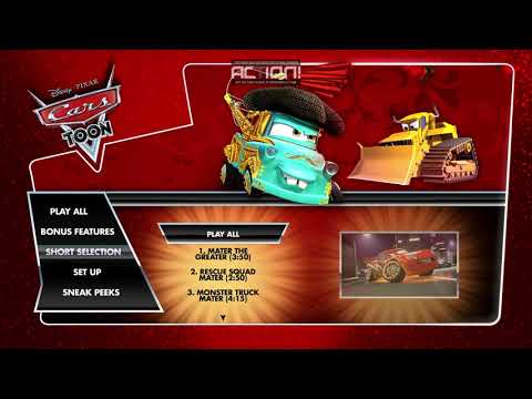 Cars Toon Mater S Tall Tales 2010 Blu Ray Menu Walkthrough