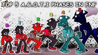 Top 5 A.G.O.T.I Phases in Friday Night Funkin’ (0-5 Phases)