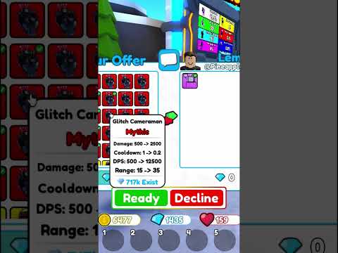 When You Offer For A Spider Tv In Toilet Tower Defence! Shorts Roblox Trollface