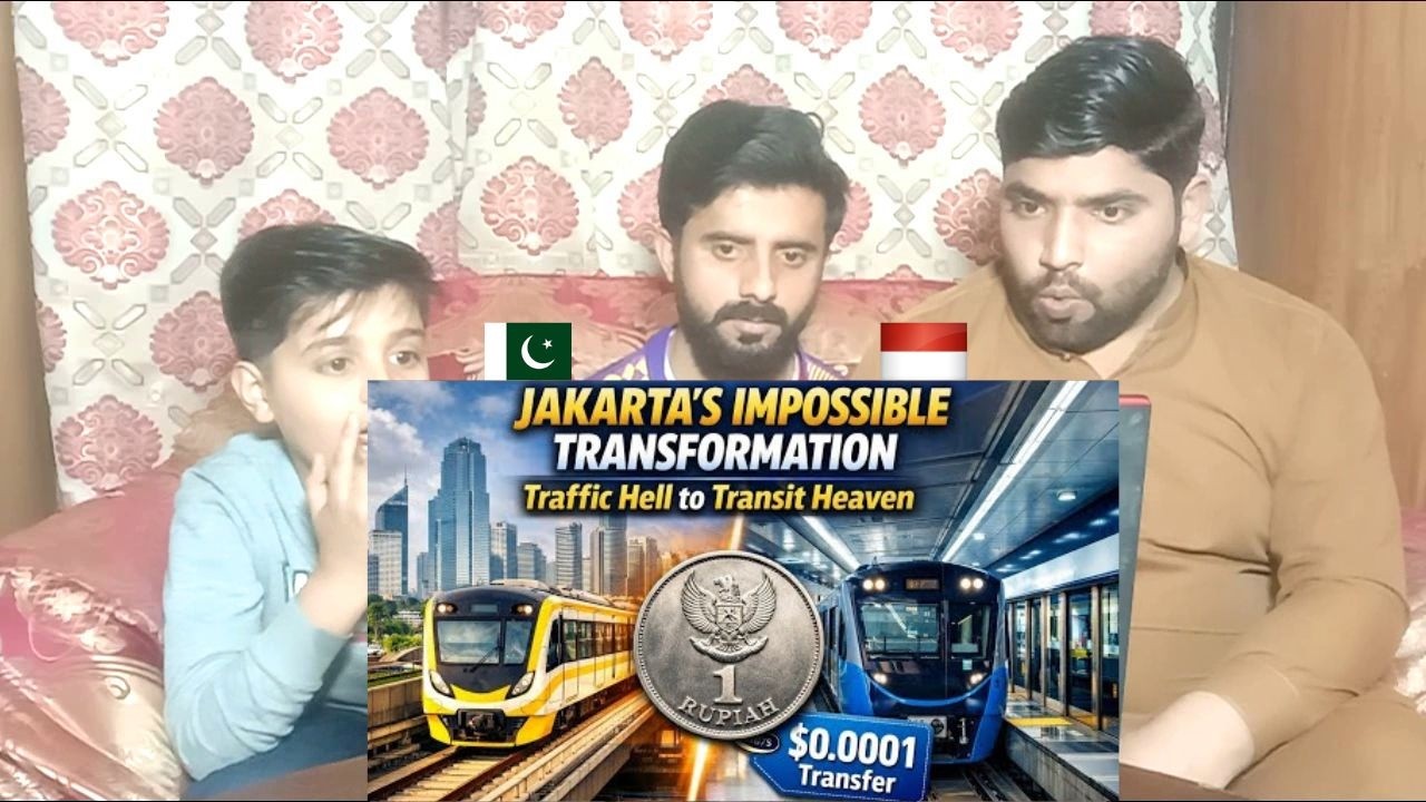 Невероятная трансформация Джакарты из транспортного ада в рай для транспорта | Pakistani Reaksi |...