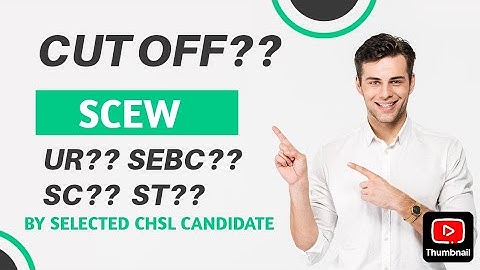 SCEW Cut off By Selected CHSL Candidate || My Honest Review About Paper ||Competition??