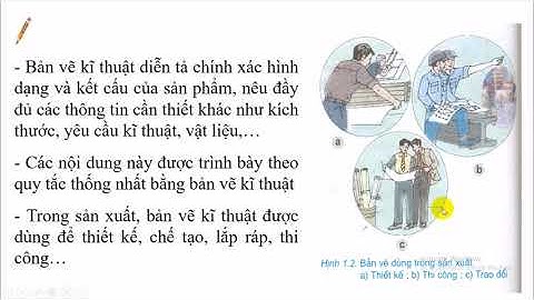 CÔNG NGHỆ 8 - TIẾT 1 - BÀI 1 VAI TRÒ CỦA BẢN VẼ KĨ THUẬT TRONG SẢN XUẤT VÀ ĐỜI SỐNG