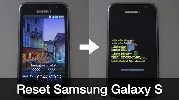 Resetting a Samsung Galaxy S?