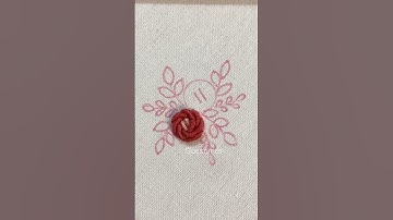 Cute Bullion Rose Embroidery tutorial 🥰