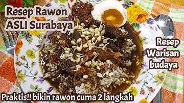 Rawon Khas surabaya | RAHASIA KUAH RAWON HITAM PEKAT DAN GURIH l Cara bikin rawon, resep keluarga