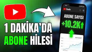 ÜCRETSİZ 1 DAKİKADA 10K ABONE | YOUTUBE ABONE HİLESİ 2026