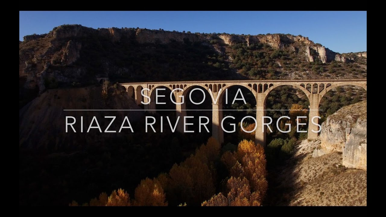 Drone Flight over the Golden River/Hoces del Riaza Segovia