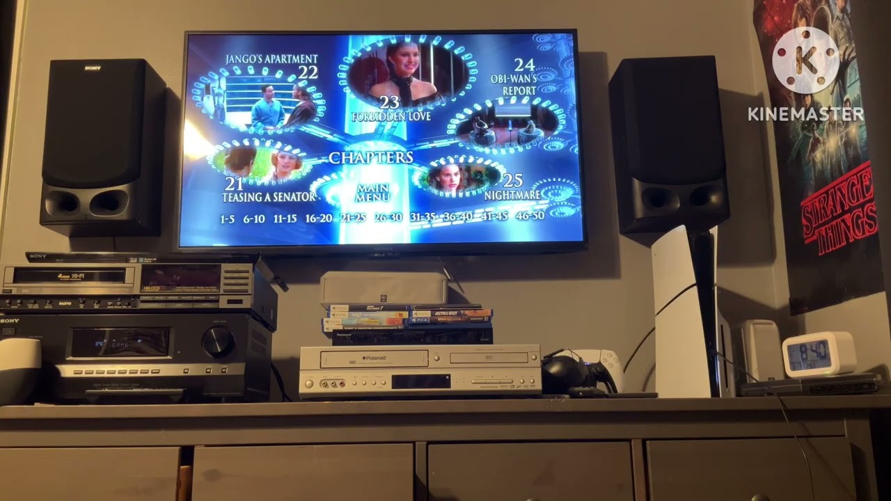 Star Wars Episode II: Attack Of The Clones USA DVD Walkthrough Menu 2 4:3 Full Screen (2002)