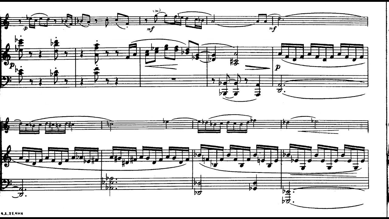 To construct First Excellent Bohuslav Martinů - Sonatina for Clarinet and Piano, H. 356 (1956)  [Score-Video] - YouTube