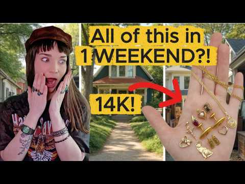 Full Weekend of Thrifting: Finding over 20 grams of Gold! Thrift with me!