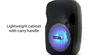 Qtx Pal8 Portable Pa System With Led Lights Astoundeddotcom
