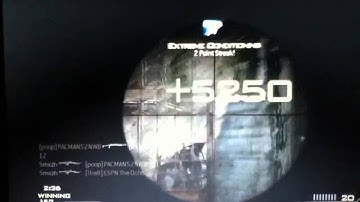 mw3- 6 man kill feed sniping with collateral (multi-kill)