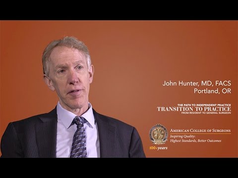 Dr. John Hunter On The Acs Transition To Practice Program, Part Iii