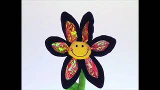 Babys First Sounds - Plush Blue Smile Flowers