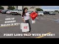 Teen Mom Vlog ll First Long Trip w/ Twins ll Destiny Mall NY