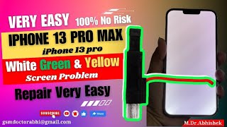 iPhone 13 Pro Max white Lcd Repair Very Easy | How To Fix iPhone 13 Pro Max White Screen Issue.
