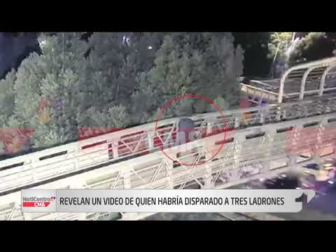 Revelan video de quien habría disparado a tres ladrones en puente peatonal de Usaquén