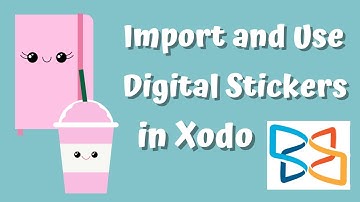 How to Import and Use Pre-cropped Digital Stickers in Xodo | Digital Planner | Quick Tutorial