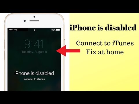 How to Fix iPhone is disable Connect to iTunes | EralPhone. 