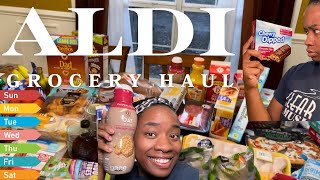 ALDI GROCERY HAUL WITH PRICES | 1 WEEK MEAL PLAN | BREAKFAST LUNCH AND DINNER by Kita Scott 329 views 1 month ago 13 minutes, 23 seconds