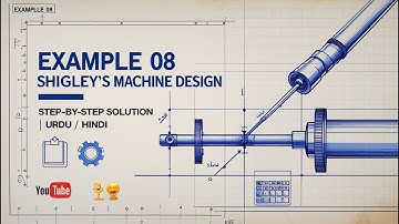 Example 08 – Shigley’s Machine Design | Step-by-Step Solution in Urdu/Hindi