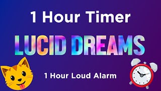 😺 1 Hour Timer ⚛ Lucid Dreams Music (Soft Alarm 1 Hour) 😺 For Study, Focus or Sleep screenshot 5
