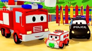 The Car Patrol: Fire Truck and Police Car and baby Amber disappearance in Car City | Cars & Trucks screenshot 5