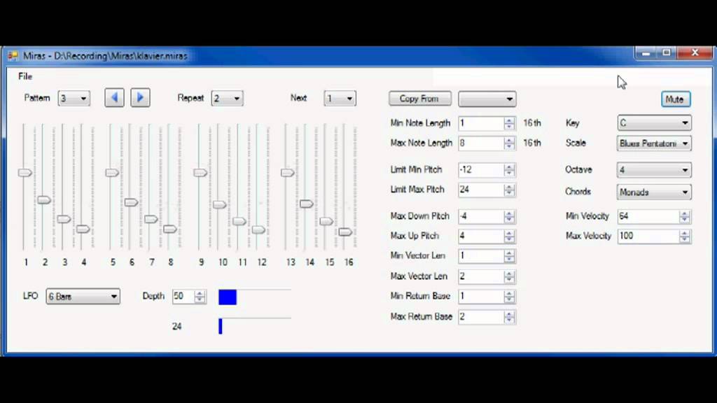 MIDI Random Sequencer "Miras" Demo - YouTube