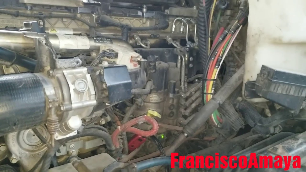 Freightliner cascadia DD13 DD15 DD16 falla cabliado de el motor y bomba