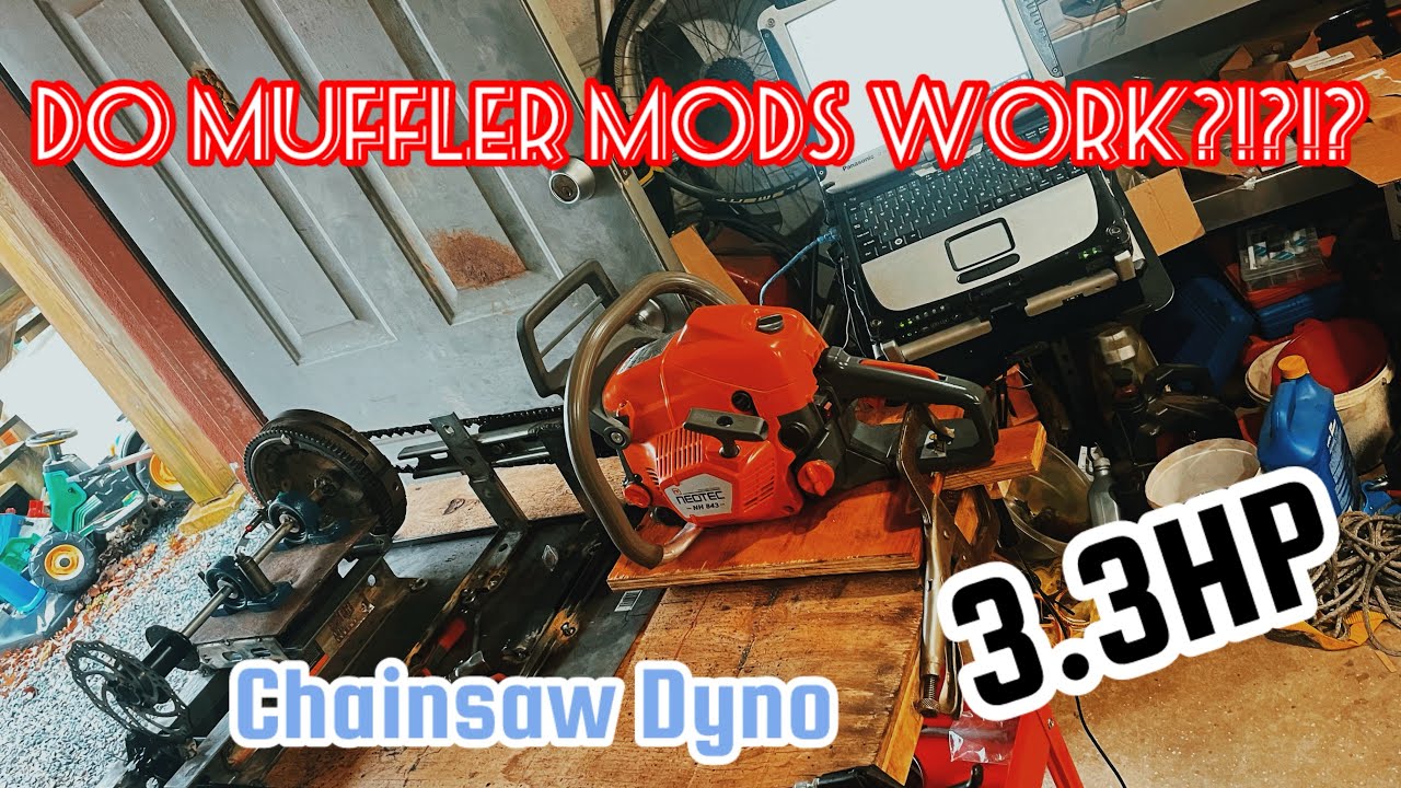 Husqvarna 543xp ￼Clone ￼- Do Muffler Mods Work?!?! - Neotec 843 Dyno Pulls