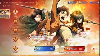 My First Free Draw in ATTACK ON TITANS Event | MOBILE LEGENDS screenshot 5