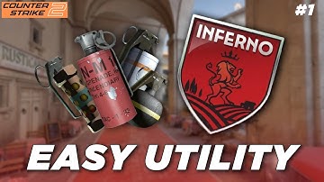 CS2 INFERNO SMOKE + MOLOTOV TO RETAKE CAR | Easy Utility #1