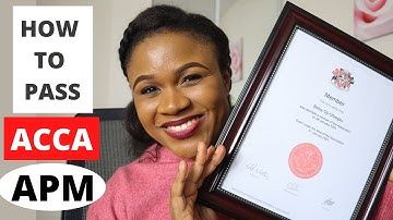 HOW TO PASS ACCA APM | BEST STUDY & EXAM TIPS !