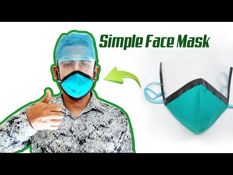  How to make the best easy mask at home | Unused material | DIY Face Mask   No Sewing Machine