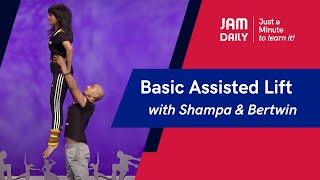 JAM Daily #107 | Just A Minute To Learn 'Basic Assisted Lift (Lifts & Tricks)' | Dance With Madhuri screenshot 2