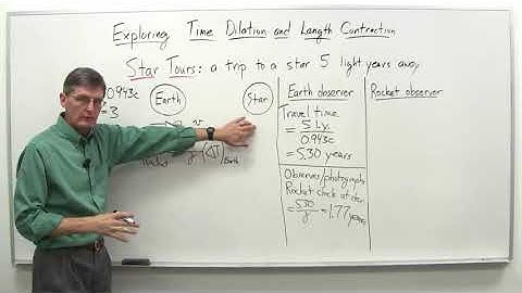 Exploring time dilation and length contraction part 1   Stanford University   Coursera