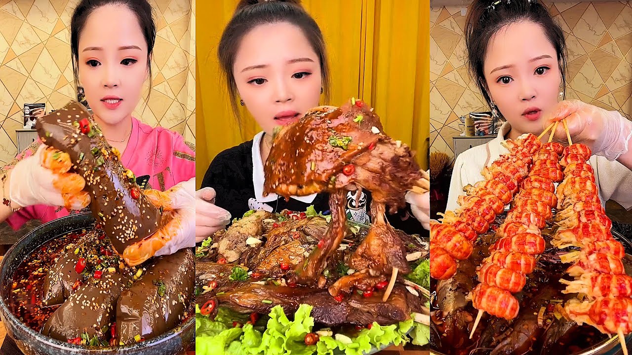 ASMR MUKBANG spicy Pork Bellly Soothing Sounds While Enjoying Delicious 먹방 모음이 팅쇼 리얼 사운드 #369