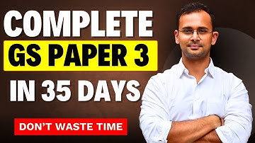 UPSC CSE Mains GS 3 Strategy | Complete Preparation Guide: Syllabus, Resources & Booklist