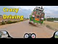 crazy driving Pakistani bus gujjar tyara shakargarh to Gujranwala