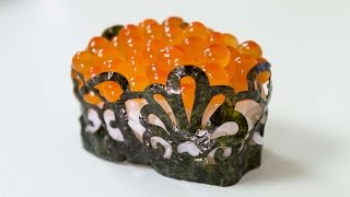 Cutting Nori in Patterns - Sushi Cooking Ideas #2