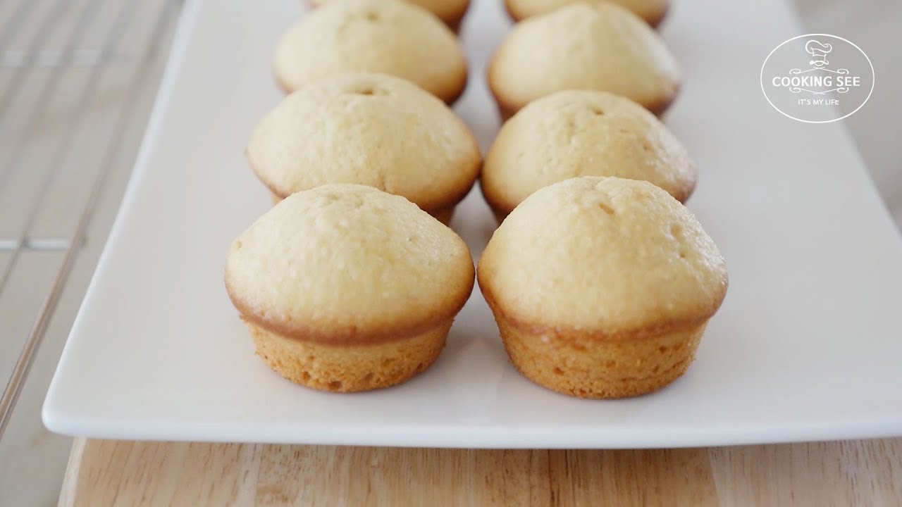 ⁣(기본머핀) 바닐라 미니머핀 만들기, [홈베이킹] [Baking] Mini Vanilla Muffin recipe [쿠킹씨] Cooking see