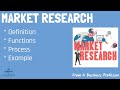 What is market research  from a business professor